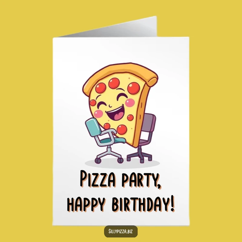 Funny Printable Birthday Card: Pizza Trip Design, Hilarious Free Downloadable Gift