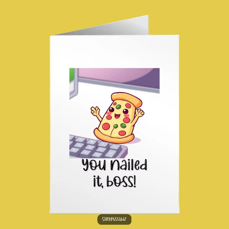 Free Printable Congrats Card: Pizza Coder's Triumph, Hilarious Downloadable Gift