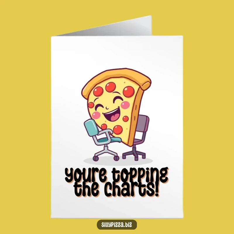 Hilarious Printable Congrats Card: Pizza Tumble Design, Funny Free Downloadable Gift