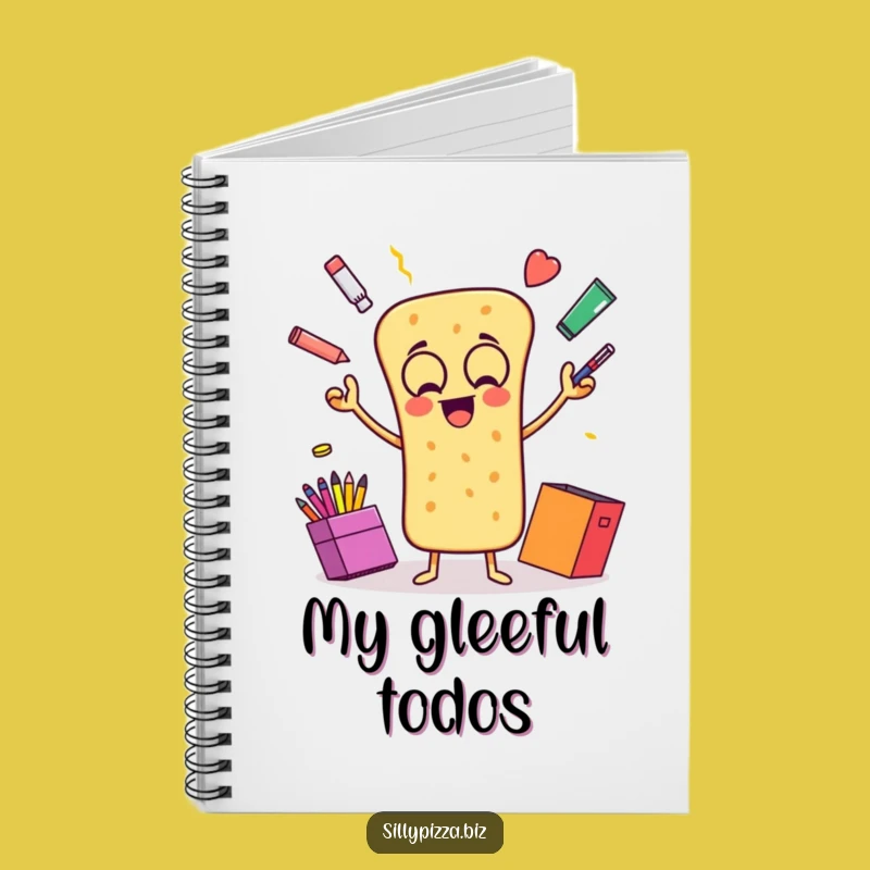Juggling Breadstick Funny Notebook, Journal for Office Fun Lovers