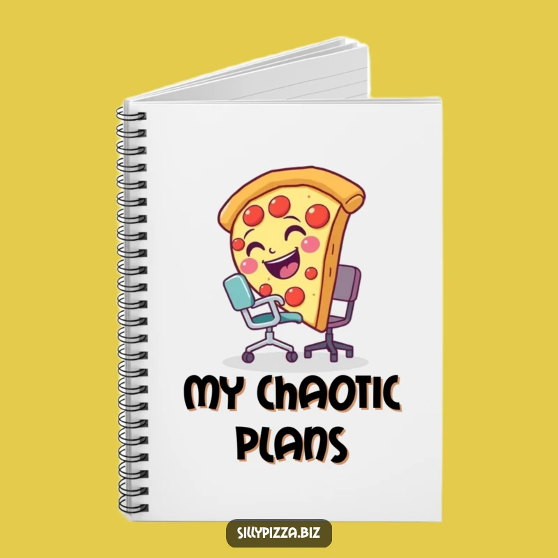 Pizza Slice Tripping Funny Notebook, Journal for Office Humor Lovers